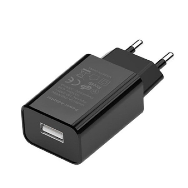 Adaptor de încărcare a rețelei USB negru