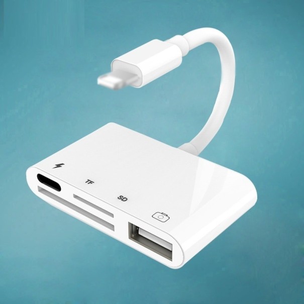 Adaptor și cititor de carduri pentru Apple iPhone Lightning 1