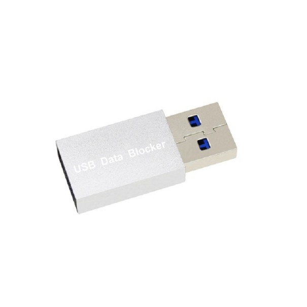 Adaptor USB pentru blocarea transferului de date K136 argint