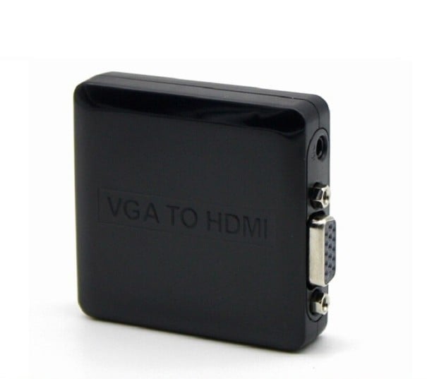 Adaptor VGA la HDMI pentru conectarea computerului la televizor sau monitor Rezoluție de până la 1080p Conectori tip femeie Conector audio jack de 3,5 1
