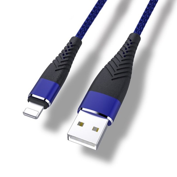 Adatkábel az Apple Lightning-hoz az USB K447-hez kék 1 m