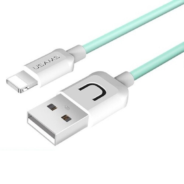 Adatkábel az Apple Lightning-hoz az USB K558-hoz türkiz