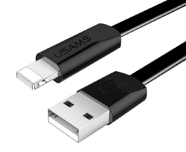 Adatkábel az Apple Lightning-hoz az USB K588-hoz fekete