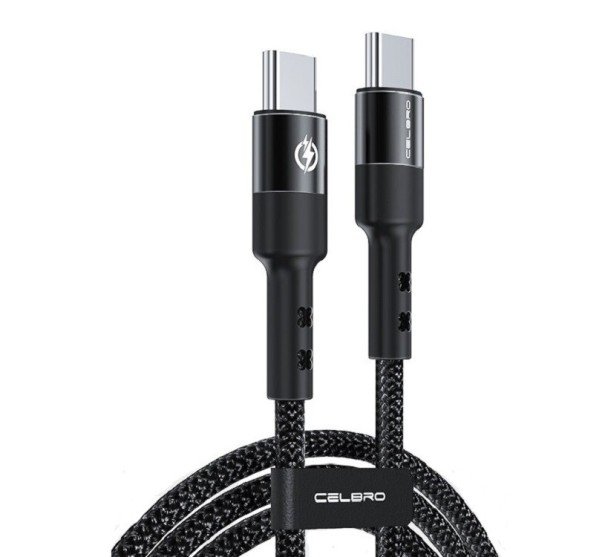 Adatkábel USB-C 60 W K657 fekete 1,5 m