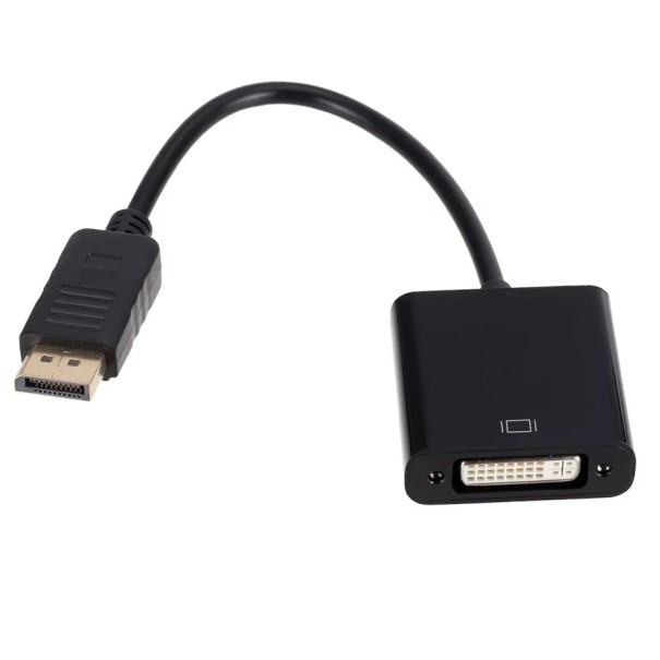 Adattatore DisplayPort maschio a DVI femmina 1080p Trasferimento video di alta qualità Per monitor e proiettori Installazione semplice Plug & Play 1
