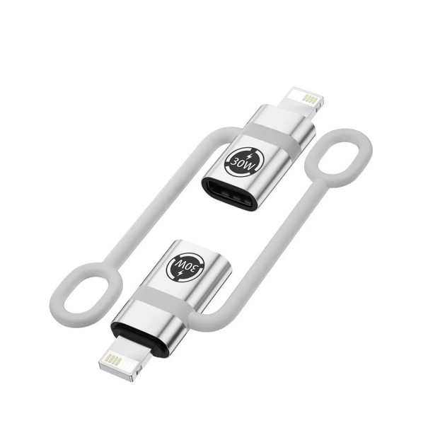 Adattatore Lightning a USB 2.0 con funzione OTG Ricarica rapida 3A Convertitore per iPhone 14 Pro iPad e collegamento di dispositivi USB bianco