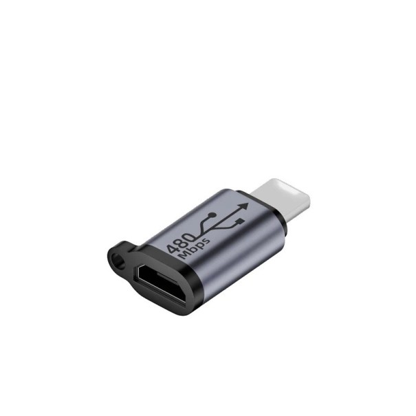 Adattatore Micro USB a Lightning Convertitore per dispositivi Apple Trasferimento dati fino a 480 Mbps Collegamento con caricabatterie più vecchi 1