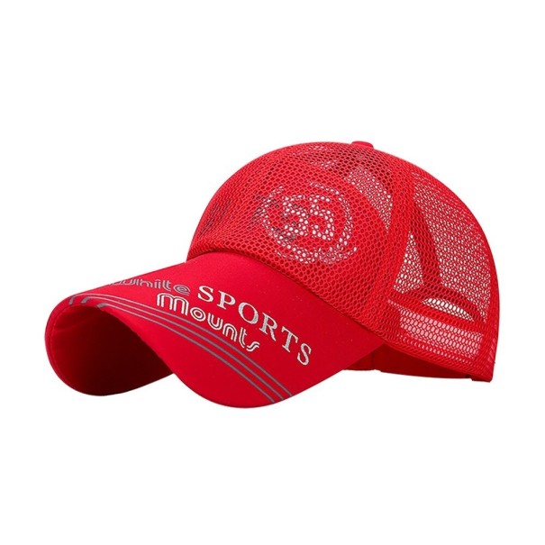 Ademende sportpet rood