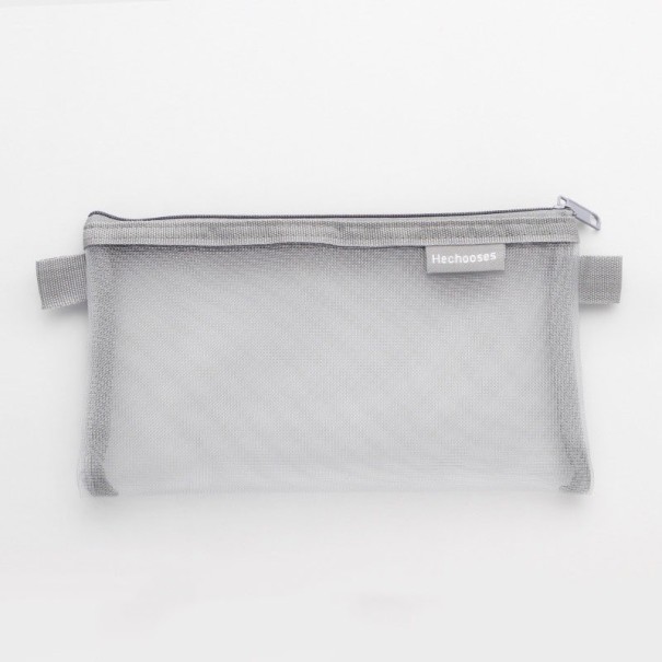 Ademende vierkante etui grijs
