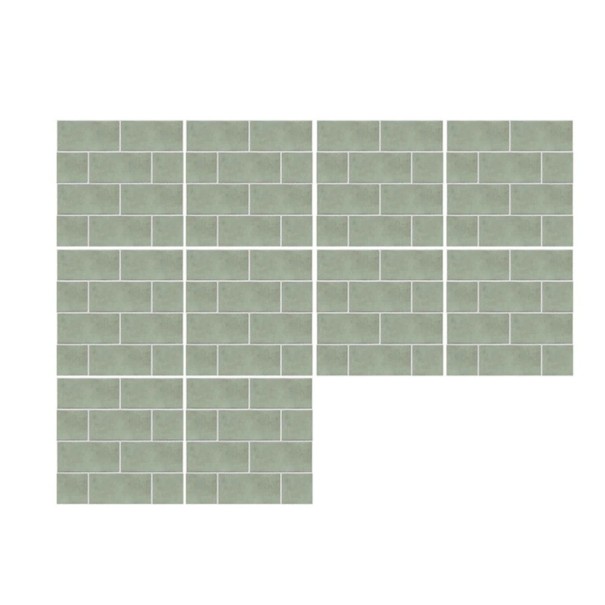 Adesivi per piastrelle 20 x 20 cm PVC impermeabili 10 pz adesivi decorativi per cucina bagno ristrutturazione 1