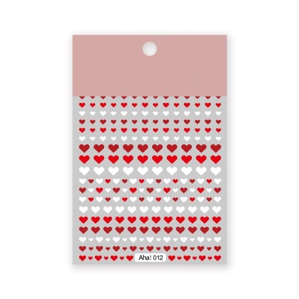 Adesivi per unghie P3347 rosso