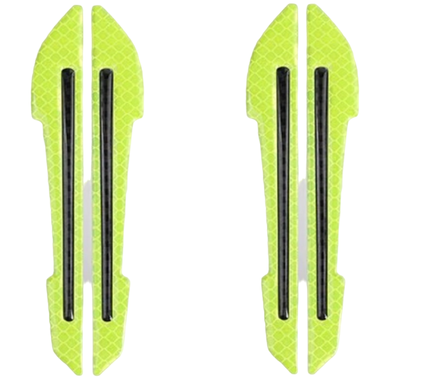 Adesivi riflettenti per specchietti 2 pz verde