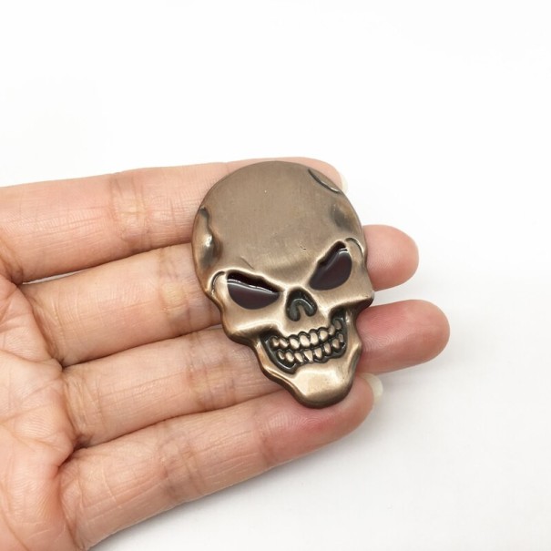 Adesivo 3D para carro caveira 4