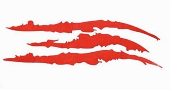 Adesivo per auto graffi rosso