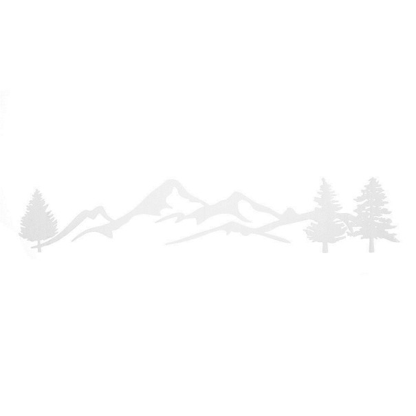Adesivo per auto paesaggio bianco