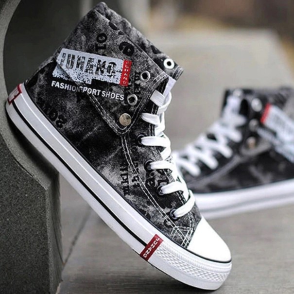 Adidași bărbați din denim gleznă J1474 negru 43