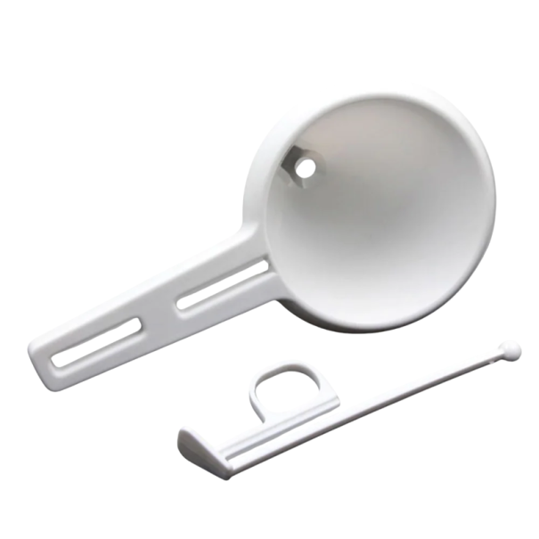 Adjustable Handheld Funnel for Batter and Icing Lever Dispenser for Baking Cakes, Muffins and Pastry Creations 1