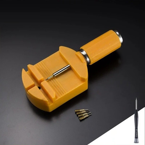 Adjustable Watch Strap Link Remover with Screw Mechanism and Exchangeable Tips for Precise Bracelet Shortening 1