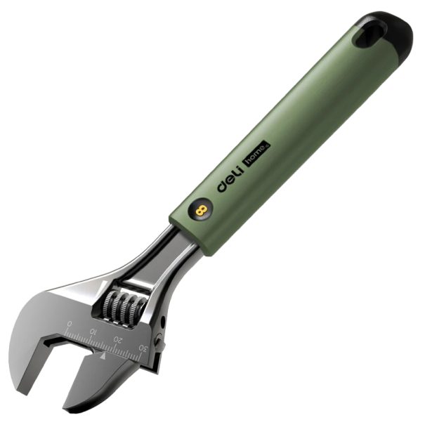 Adjustable Wrench 200 mm green