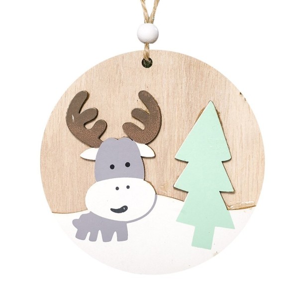 Adorno navideño de madera 1