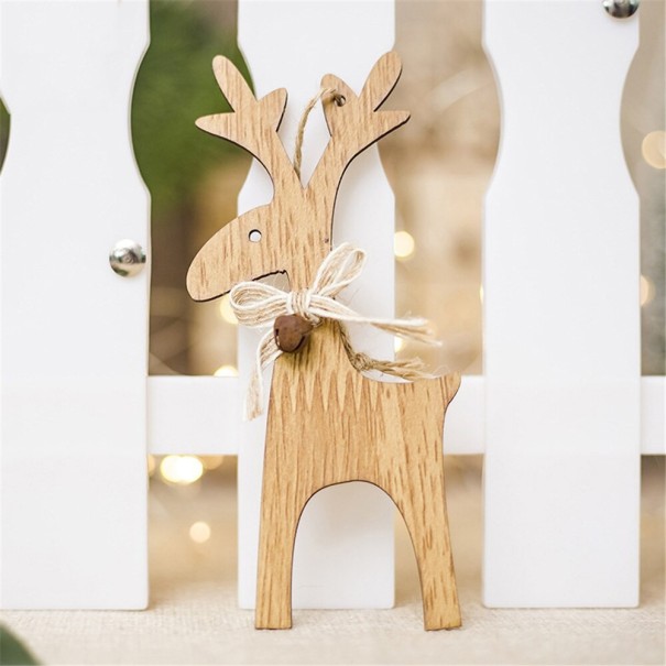 Adorno navideño de madera 3