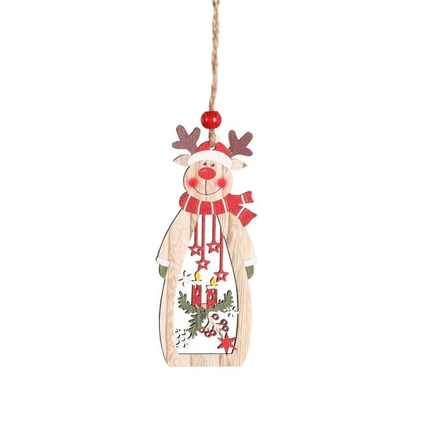 Adorno navideño de madera A1 2