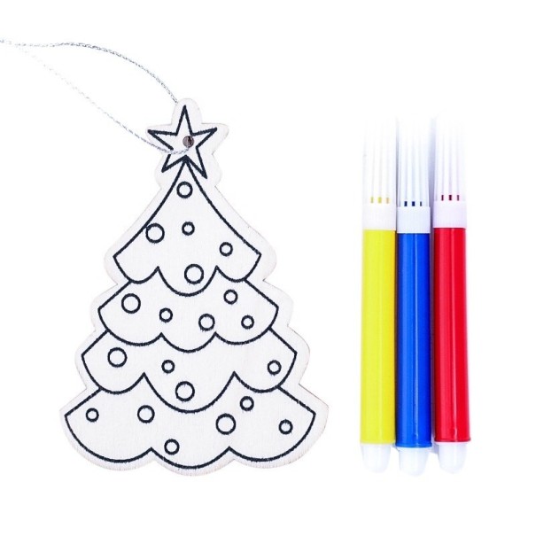 Adorno navideño para pintar 3