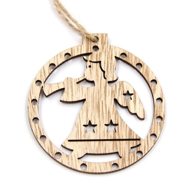 Adornos navideños de madera 3 piezas 23