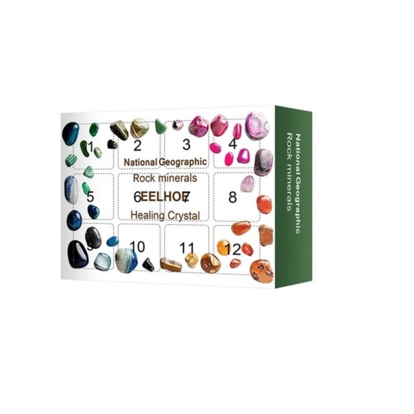 Advent Calendar with Stones 12 Days 1