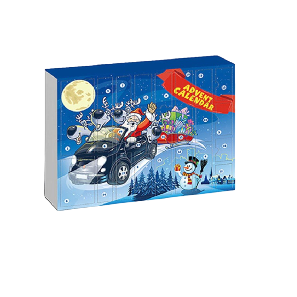 Adventskalender mit Kleinwagen 1