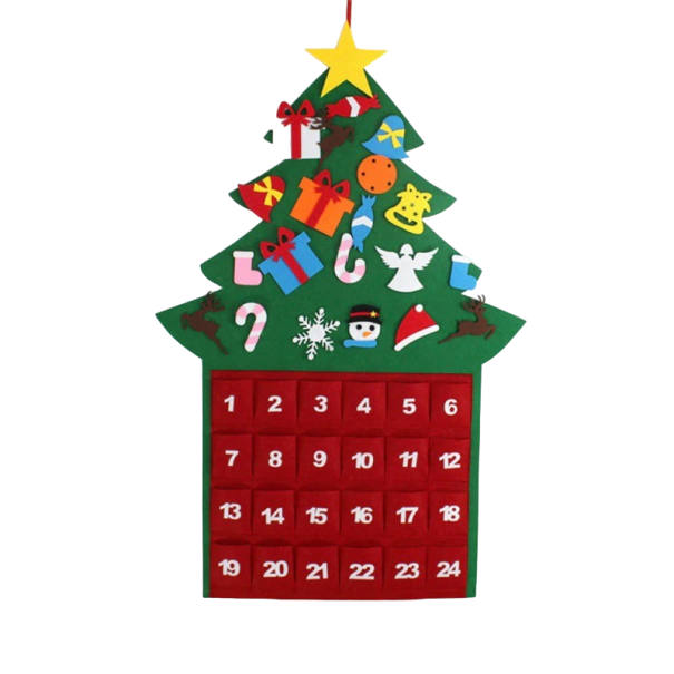 Adventskalender Weihnachtsbaum 100 x 67,5 cm 1