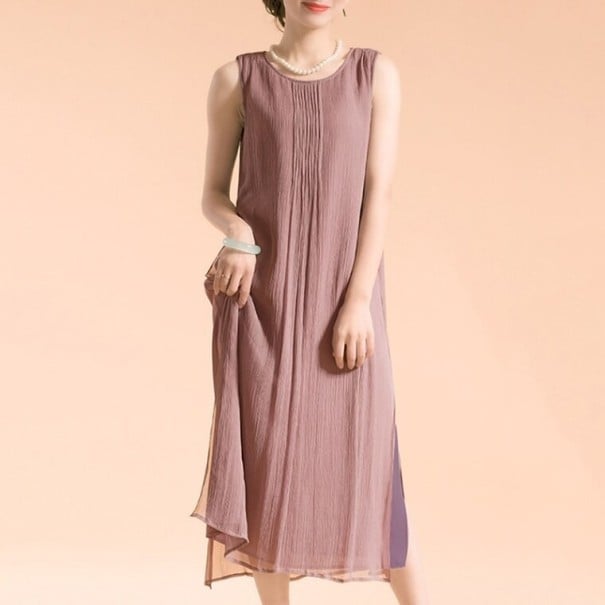Ærmeløs damekjole A2506 4XL 1