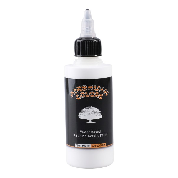 Aerografo colore 100 ml Acrilico a base d'acqua pronto per l'uso senza diluizione Asciugatura rapida e resistente all'acqua Per modelli tessili scarpe e legno bianco