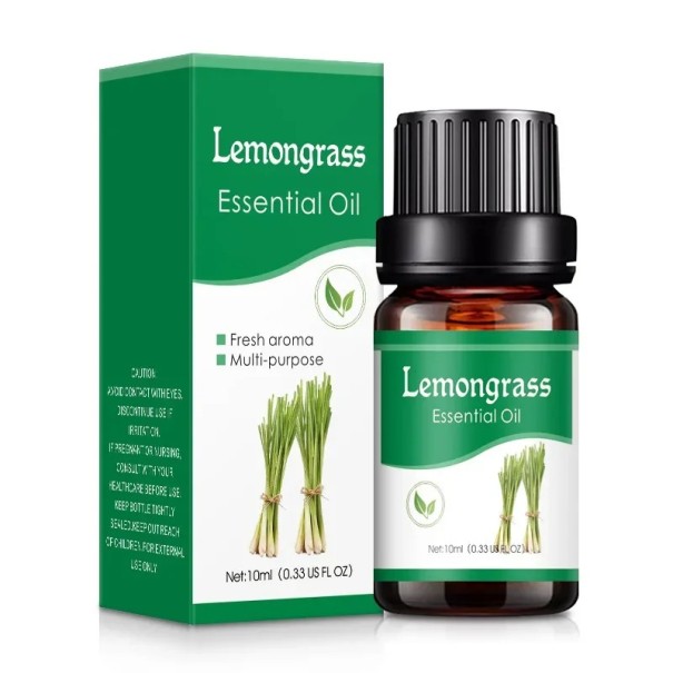 Æterisk olie til aromadiffuser 10 ml Vandopløselig duftolie Aromaterapi Afslapning Naturlig duft Indendørs duft Lemongrass