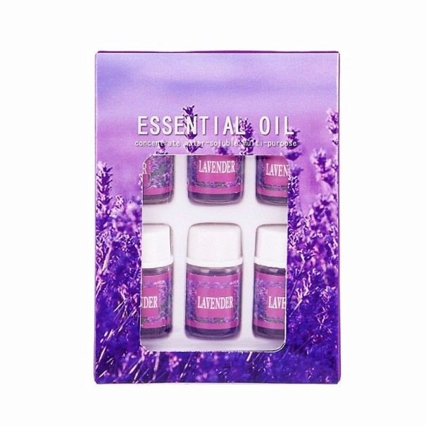 Æteriske oliesæt 6 dele Lavender