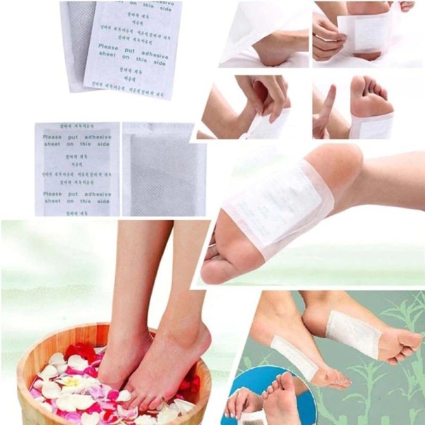 Afgiftende bambus fodplaster 10 stk. 1