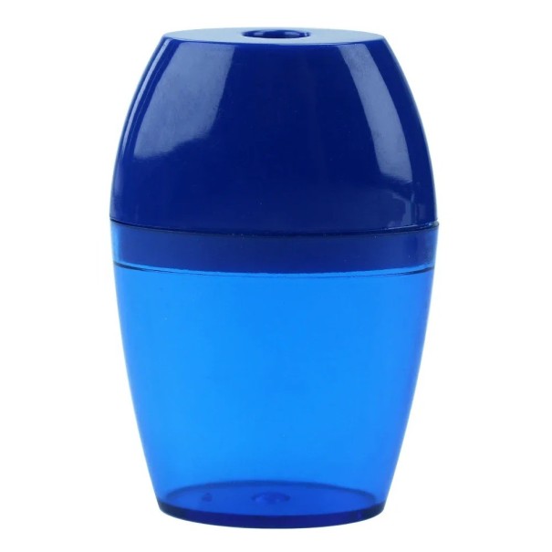 Afiador de Lápis Transparente Compacto Afiador Mecânico de Plástico para Estudantes 6 x 2,8 cm azul