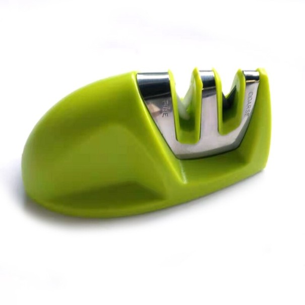 Afilador de cuchillos de dos etapas verde claro