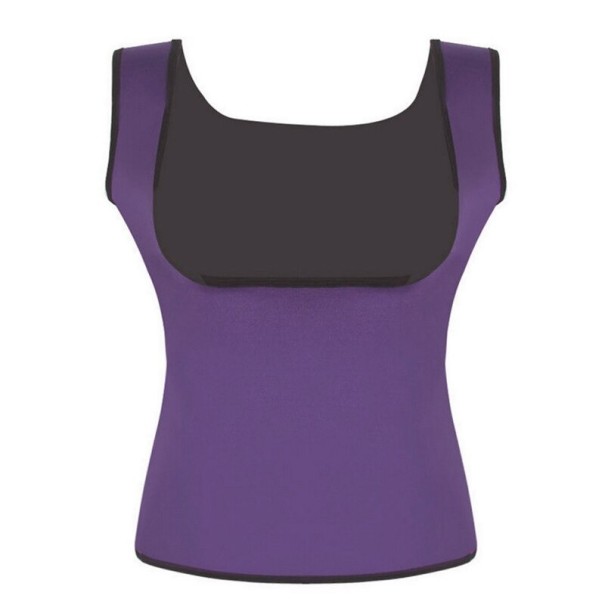 Afslankend tanktopje voor dames met sauna-effect paars XL