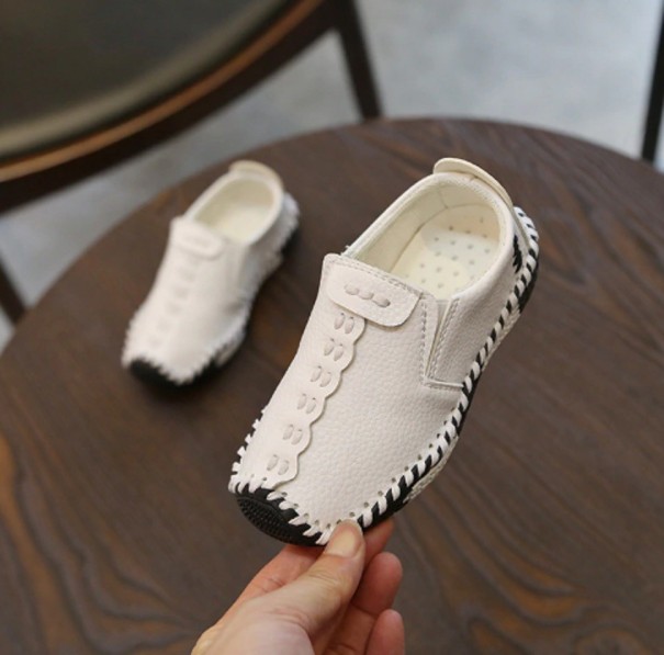 Αγόρια Δερμάτινα Παπούτσια A2562 λευκό 24,5