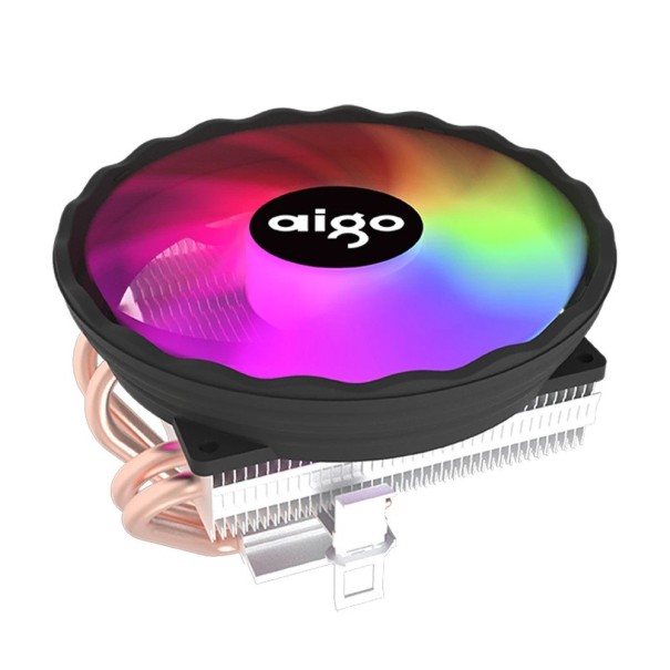 Aigo ICE400X CPU Cooler 4 Heatpipes RGB Fan 4pin PWM Quiet Operation Compatible with Intel LGA 1700 1200 1150 1151 and AMD AM3 AM4 1