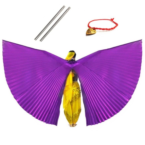 Ailes de danse du ventre pour enfants violet