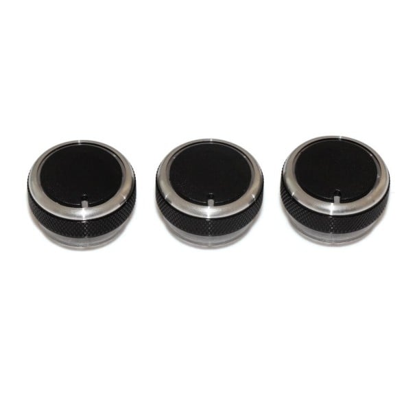 Air Conditioning Control Knobs for Ford 3 pcs black