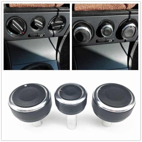 Air Conditioning Control Knobs for Škoda 3 pcs 1