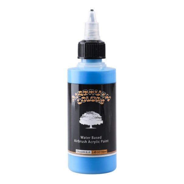 Airbrush farba 100 ml Akryl na vodnej báze pripravená na striekanie bez riedenia Rýchloschnúca a vodeodolná Pre modely textil topánky modrá