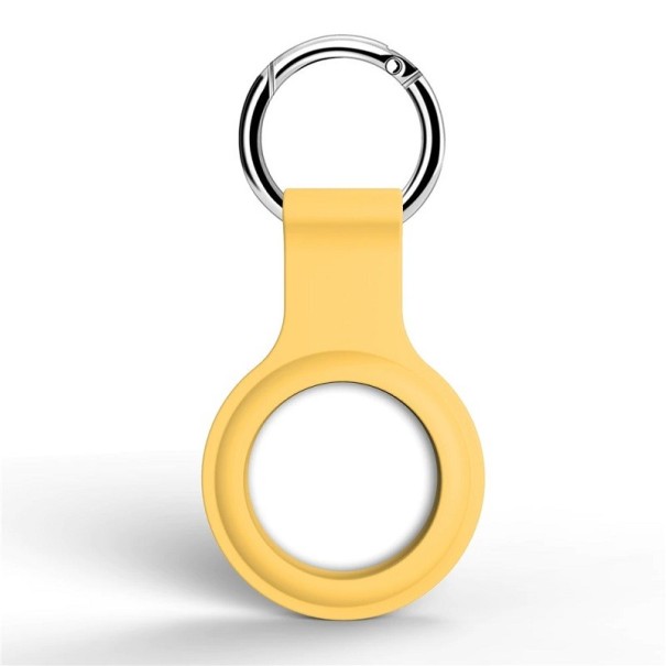 Airtag-etui med ring gul