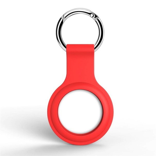 Airtag-etui med ring rød