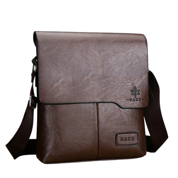 Ακριβή ανδρική vintage τσάντα ώμου 22×26×5 cm Επωνυμία business crossbody τσάντα από καφέ και μαύρο συνθετικό δέρμα Κομψή τσάντα για άνδρες σκούρο καφέ