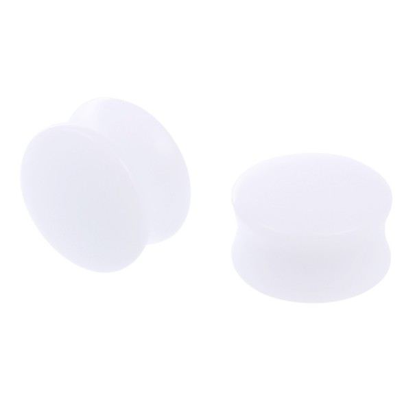 Akrylátový plug bílá 18 mm