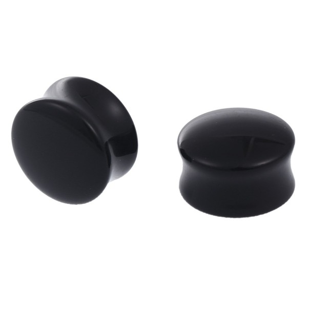 Akrylátový plug černá 24 mm